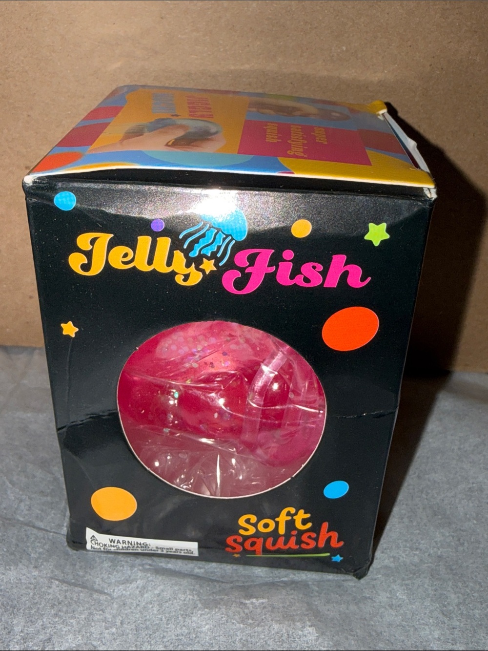 Jelly Fish Soft Squish Stress Toy - Pink